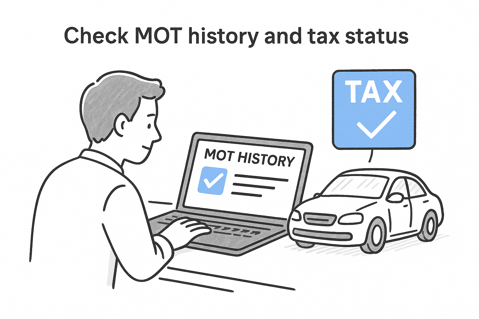 Check MOT history and tax status