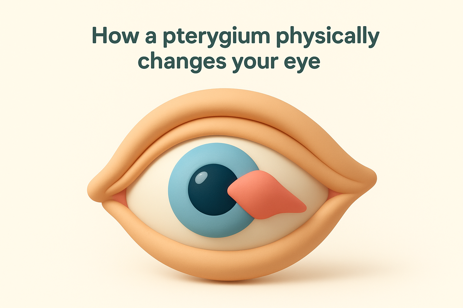 How a pterygium physically changes your eye