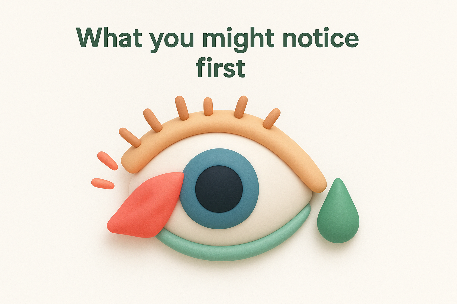 What you might notice first