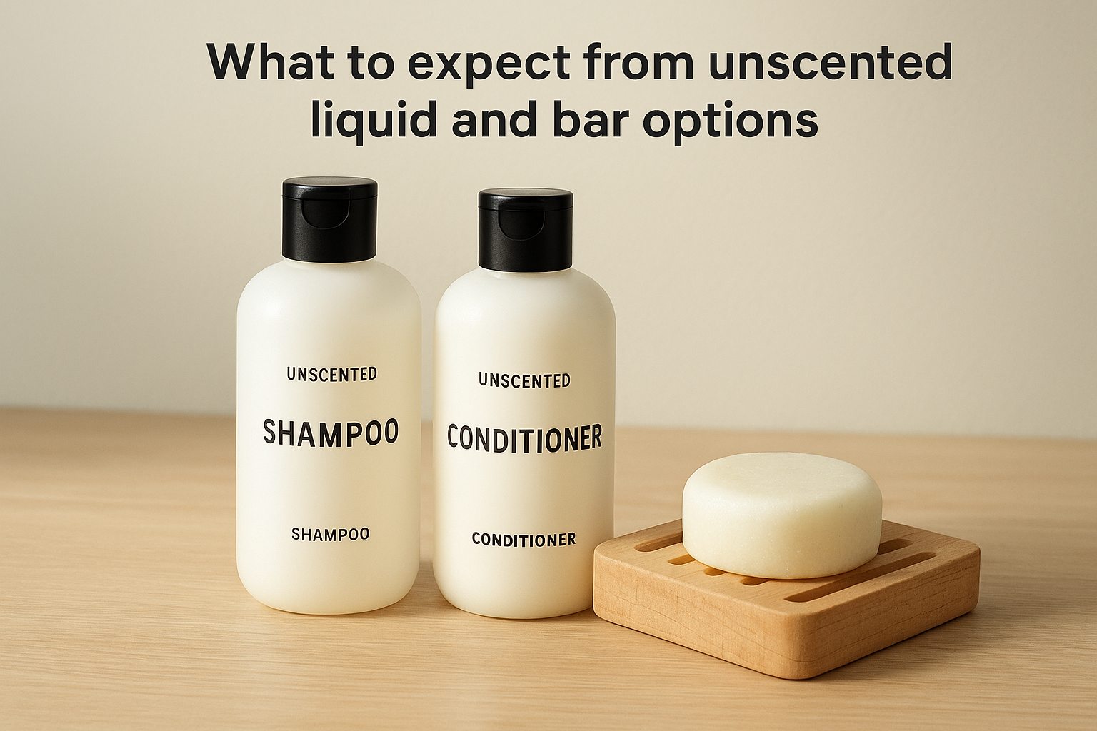 What to expect from unscented liquid and bar options