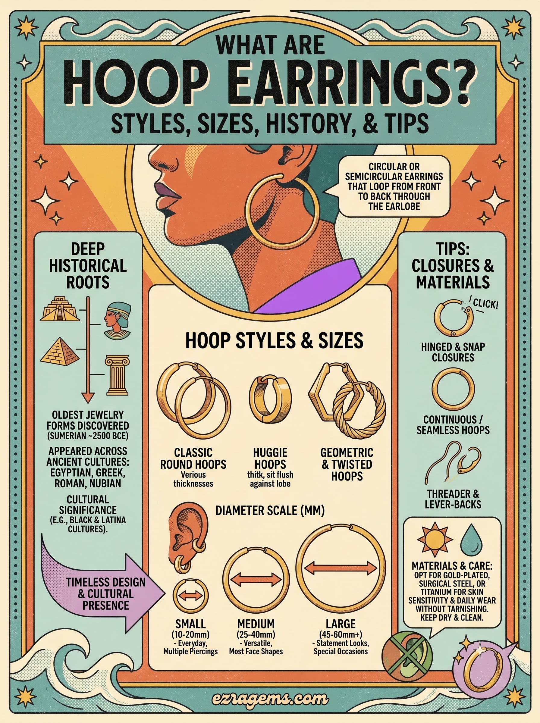 what are hoop earrings infographic