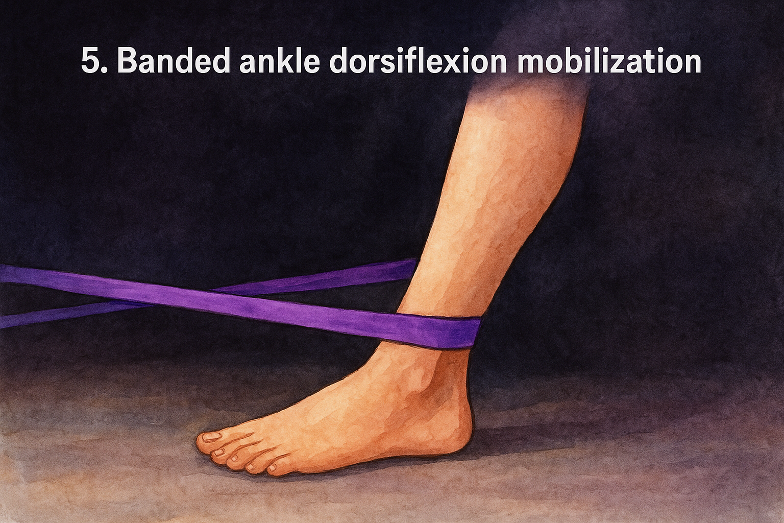 5. Banded ankle dorsiflexion mobilization