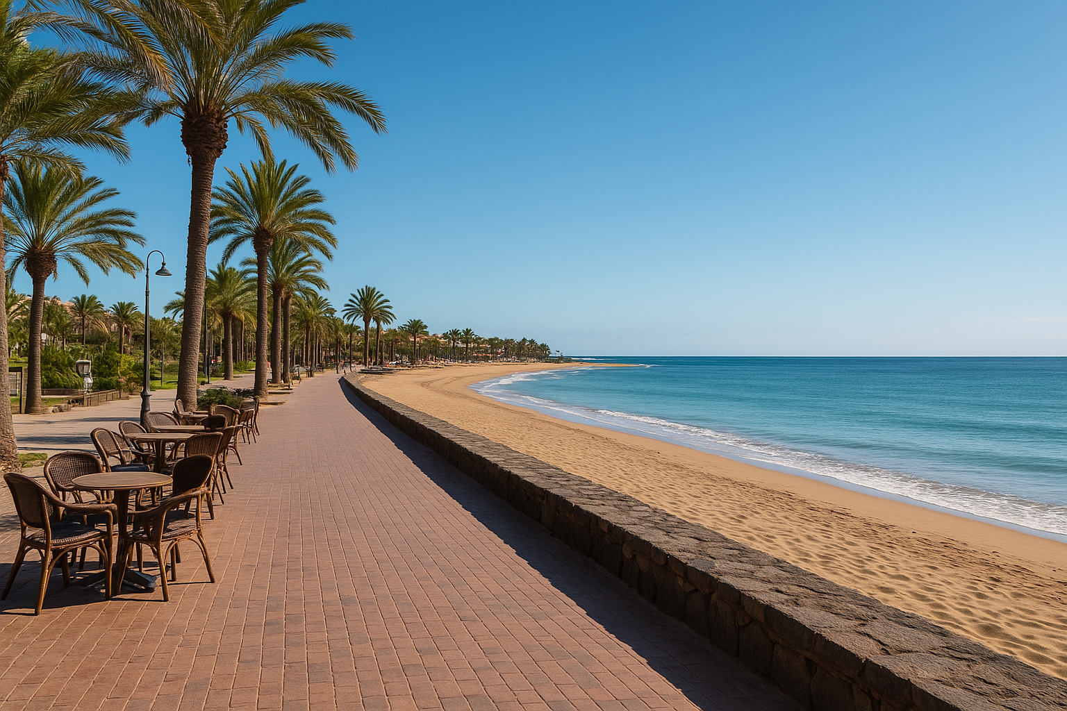 Die Promenade und der direkte Strandbereich