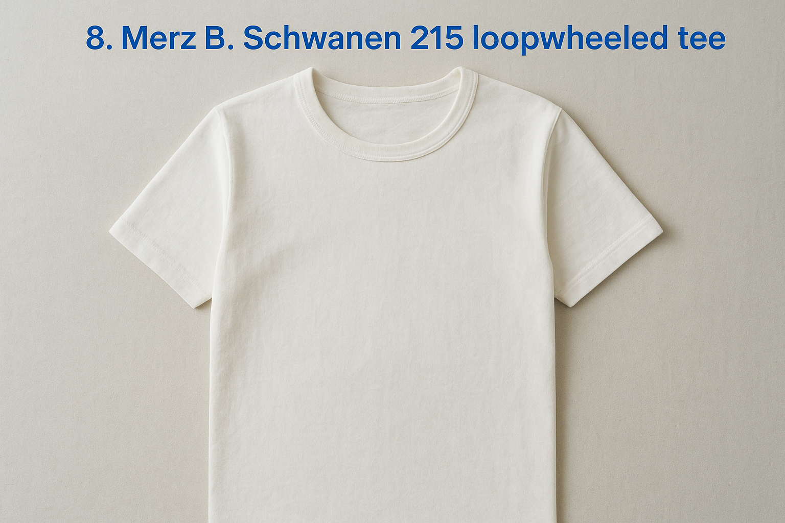 8. Merz B. Schwanen 215 loopwheeled tee