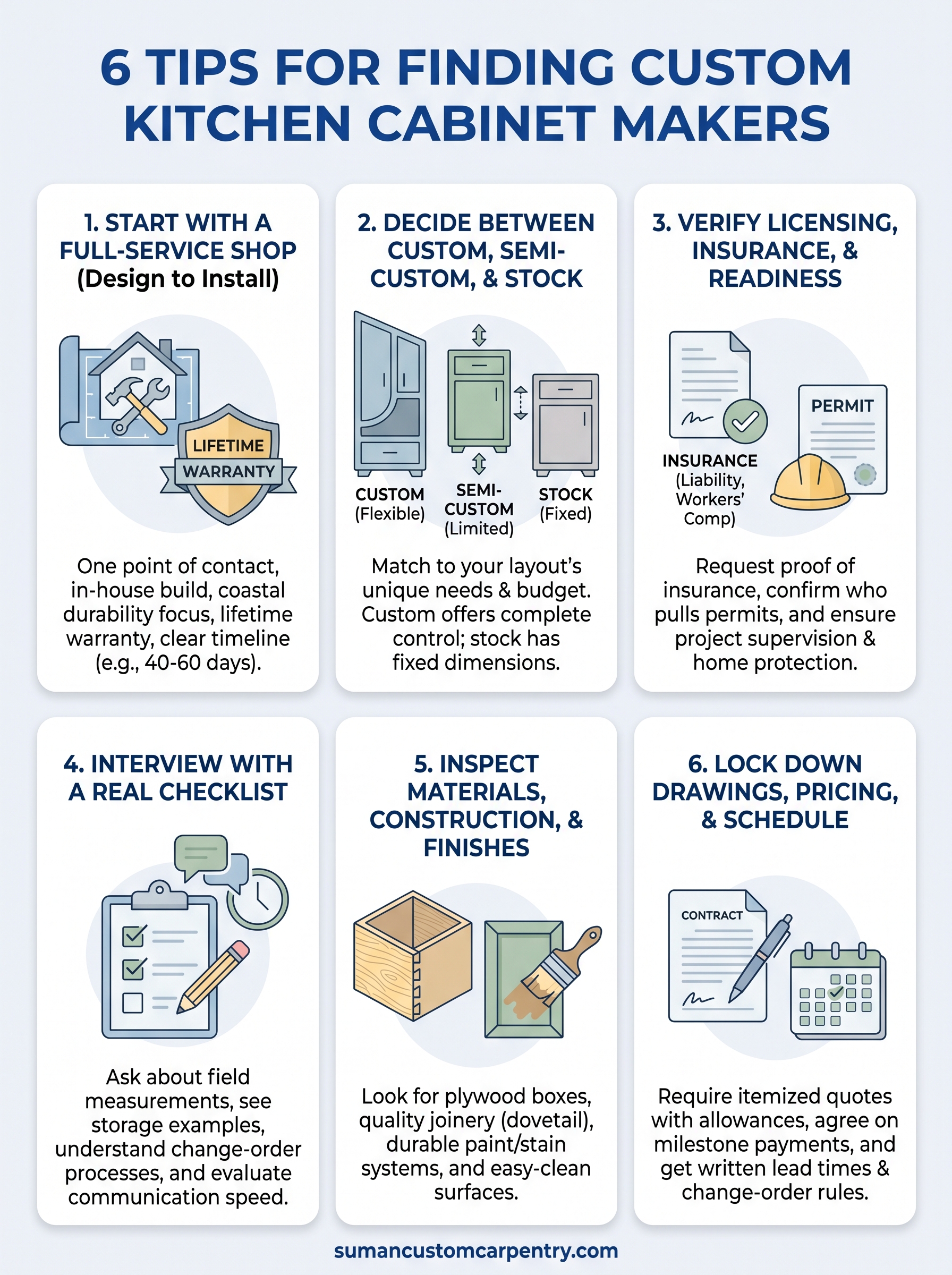 custom kitchen cabinet makers near me infographic