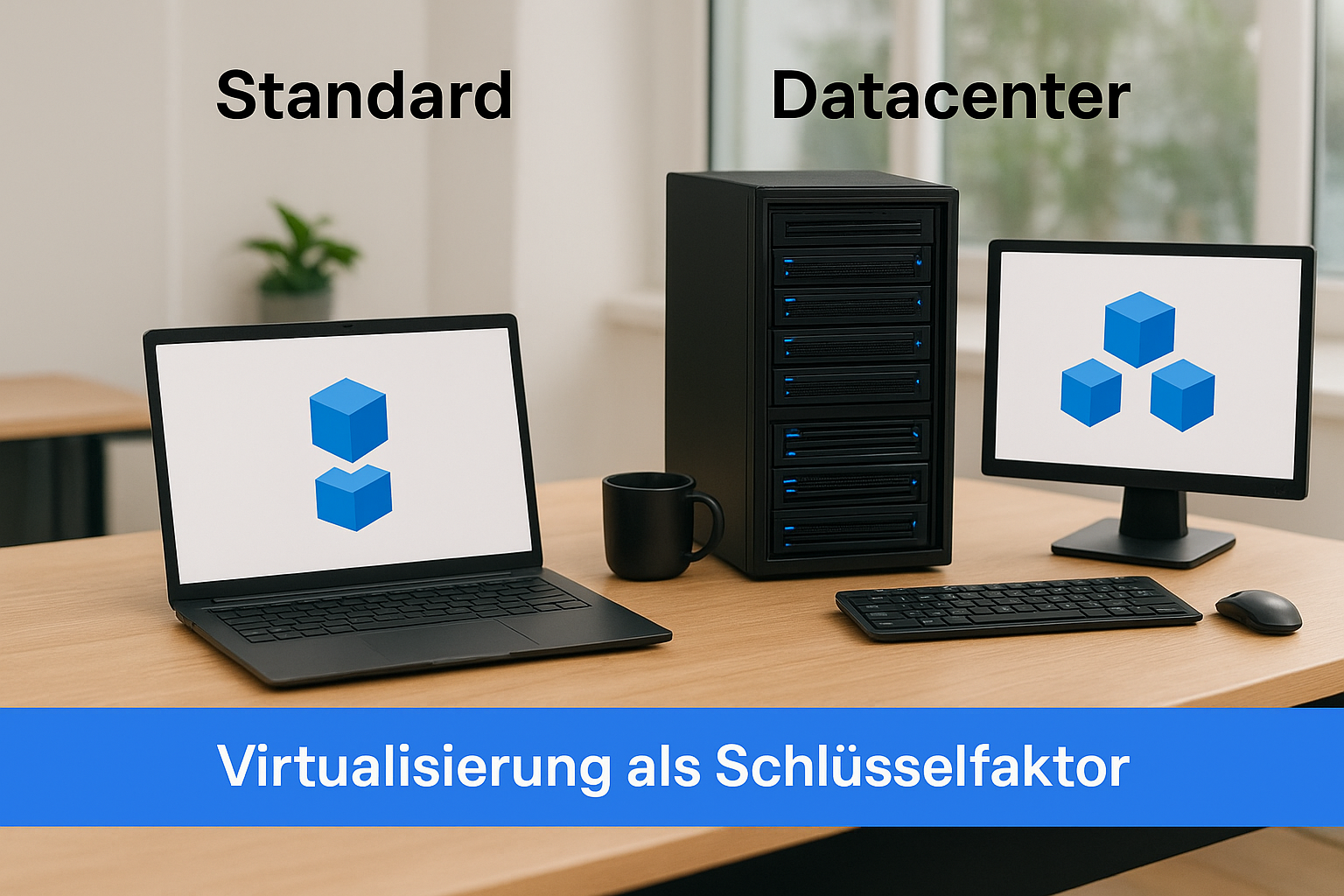 Standard vs. Datacenter: Virtualisierung als Schlüsselfaktor