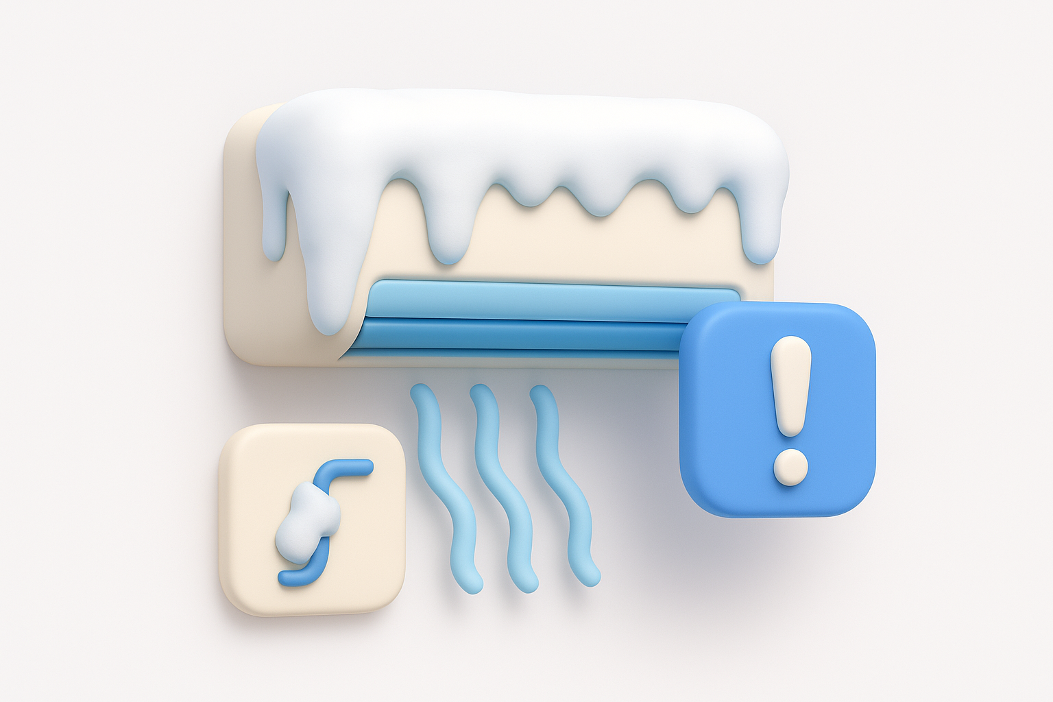 Signs your system has started icing over