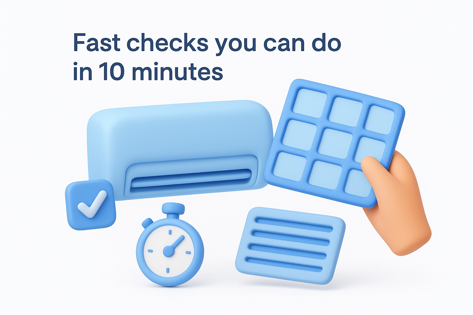 Fast checks you can do in 10 minutes