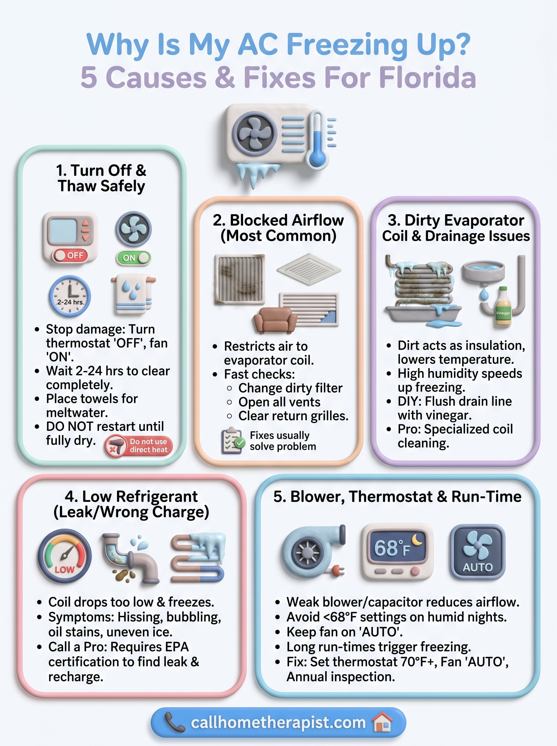 why is my ac freezing up infographic