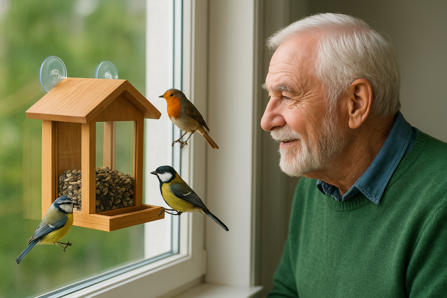 4. Raamvoederhuisje voor vogels