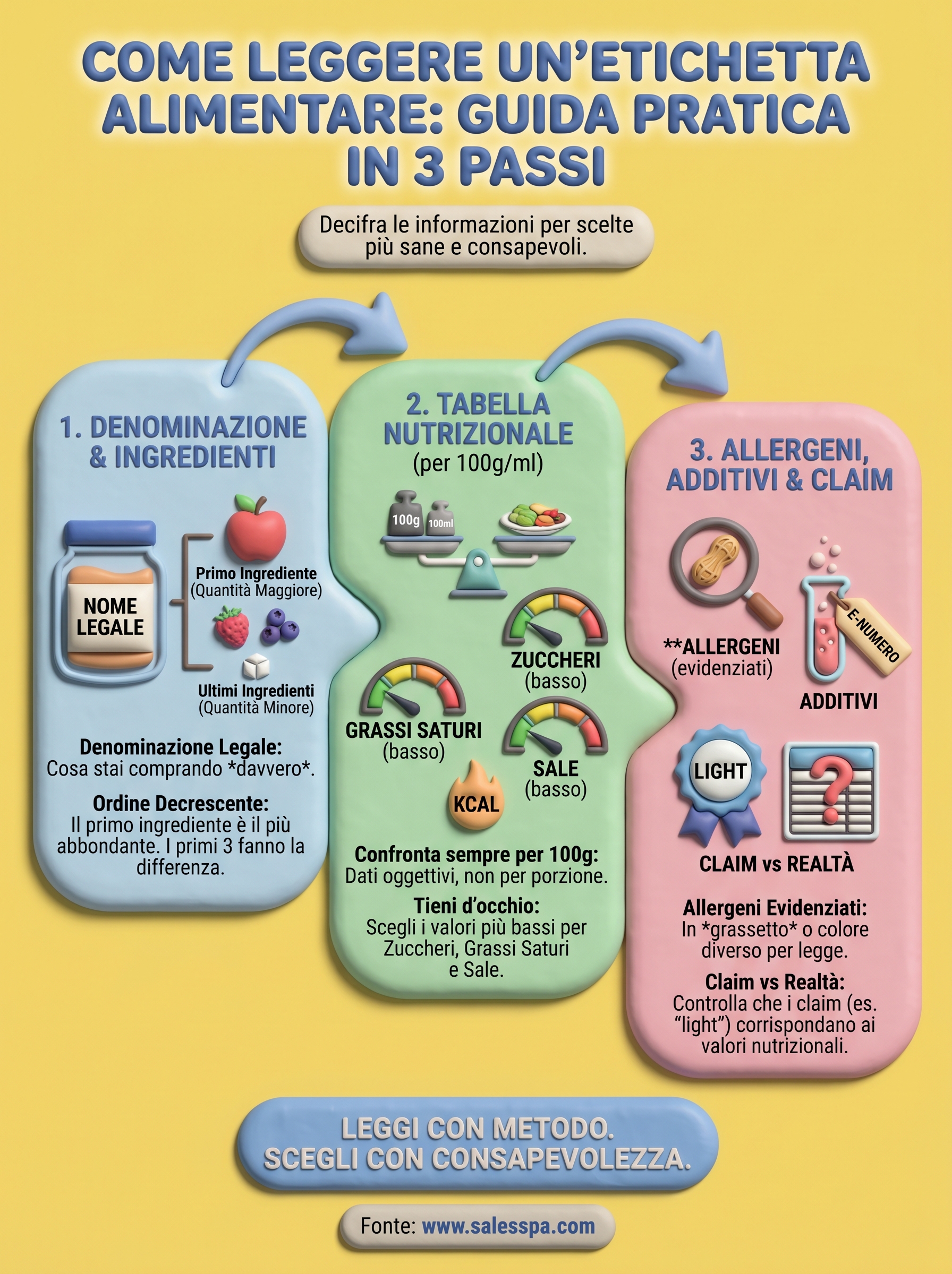 come leggere un etichetta alimentare infographic