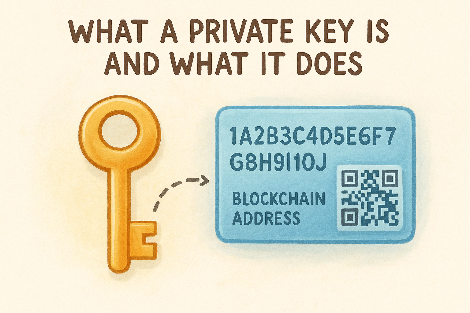 What a private key is and what it does