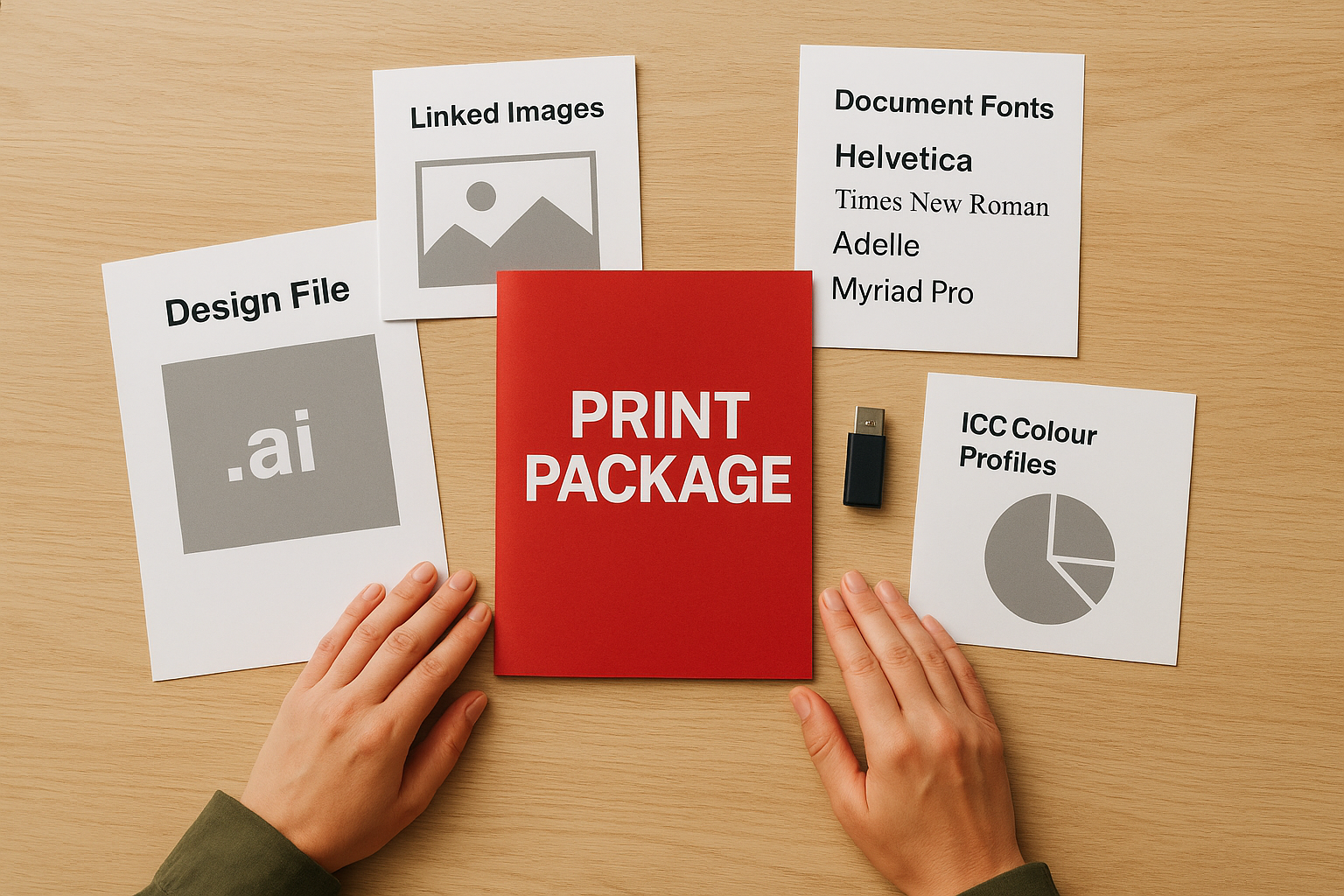 The components of a complete print package