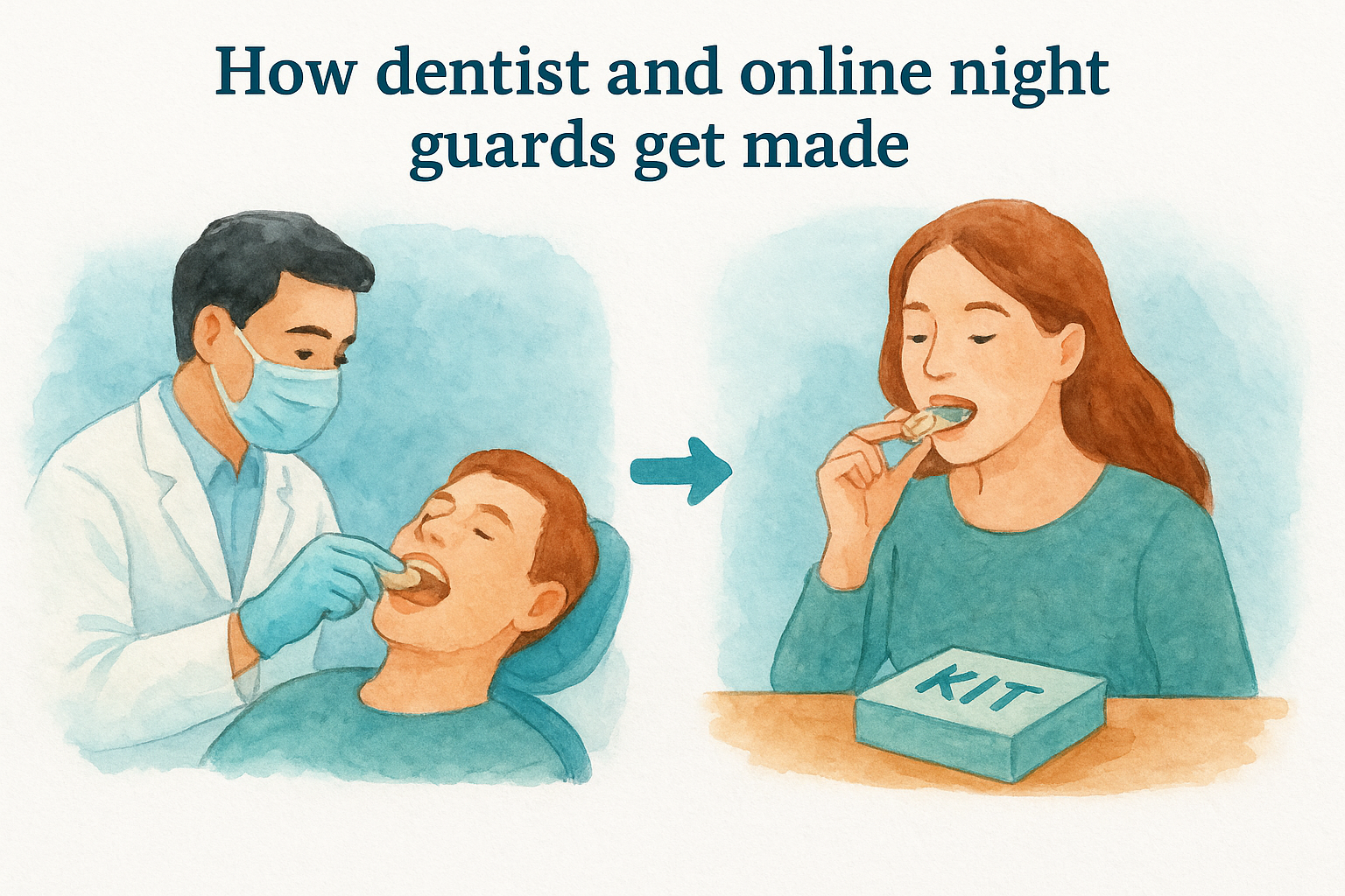 How dentist and online night guards get made