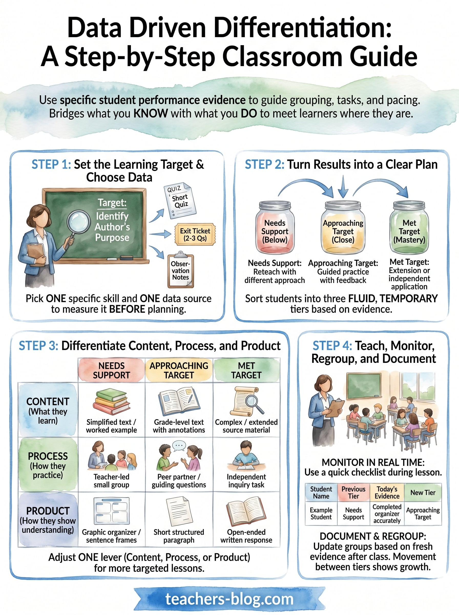 data driven differentiation infographic
