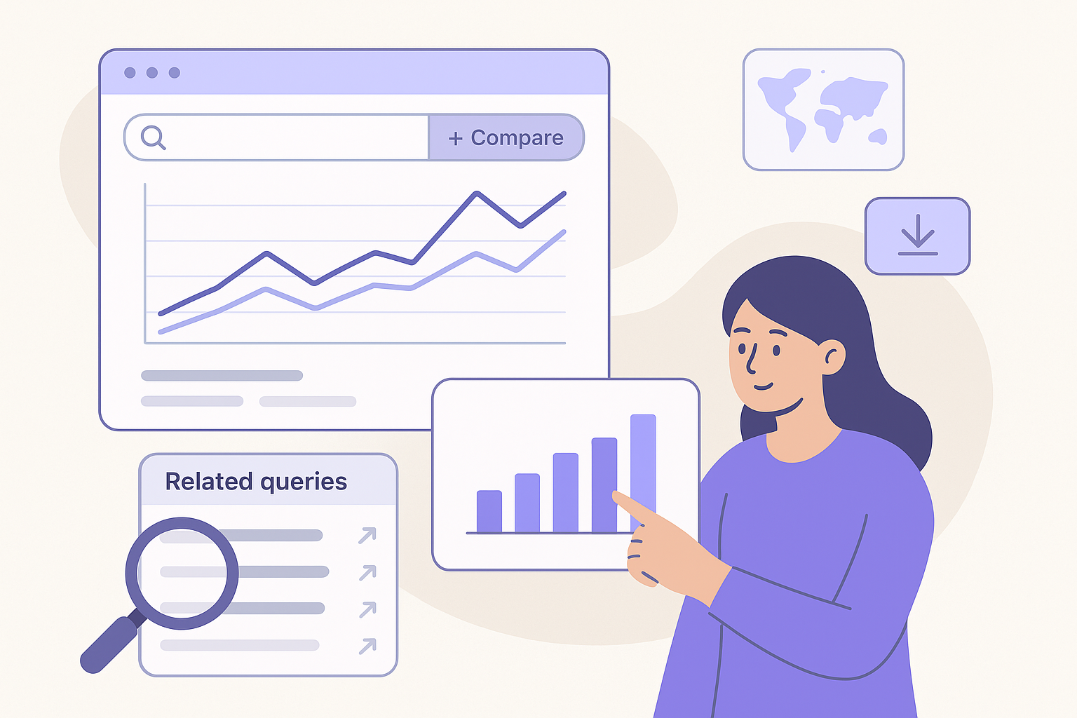 Compare multiple keywords side by side