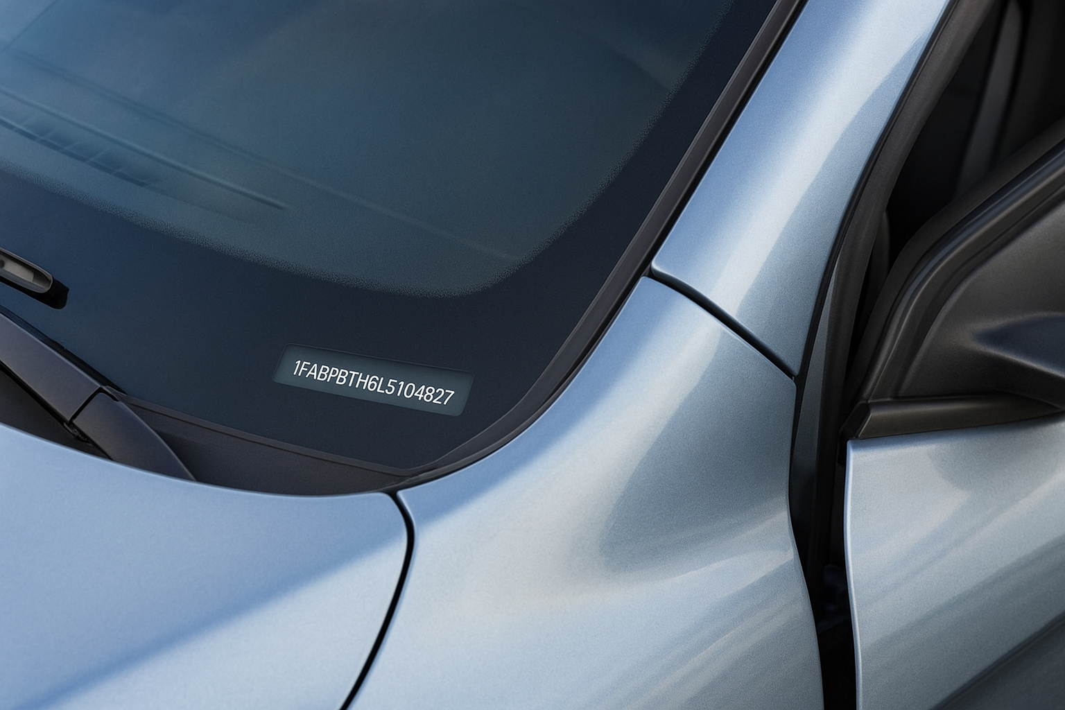 Where your VIN appears on the vehicle