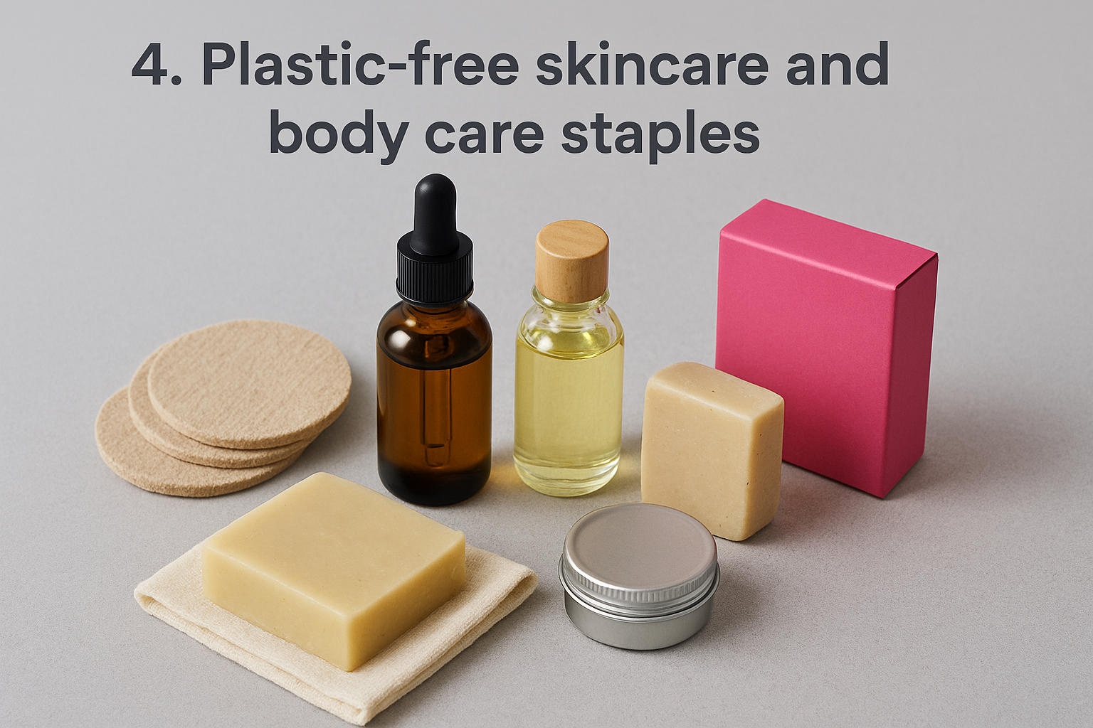 4. Plastic-free skincare and body care staples