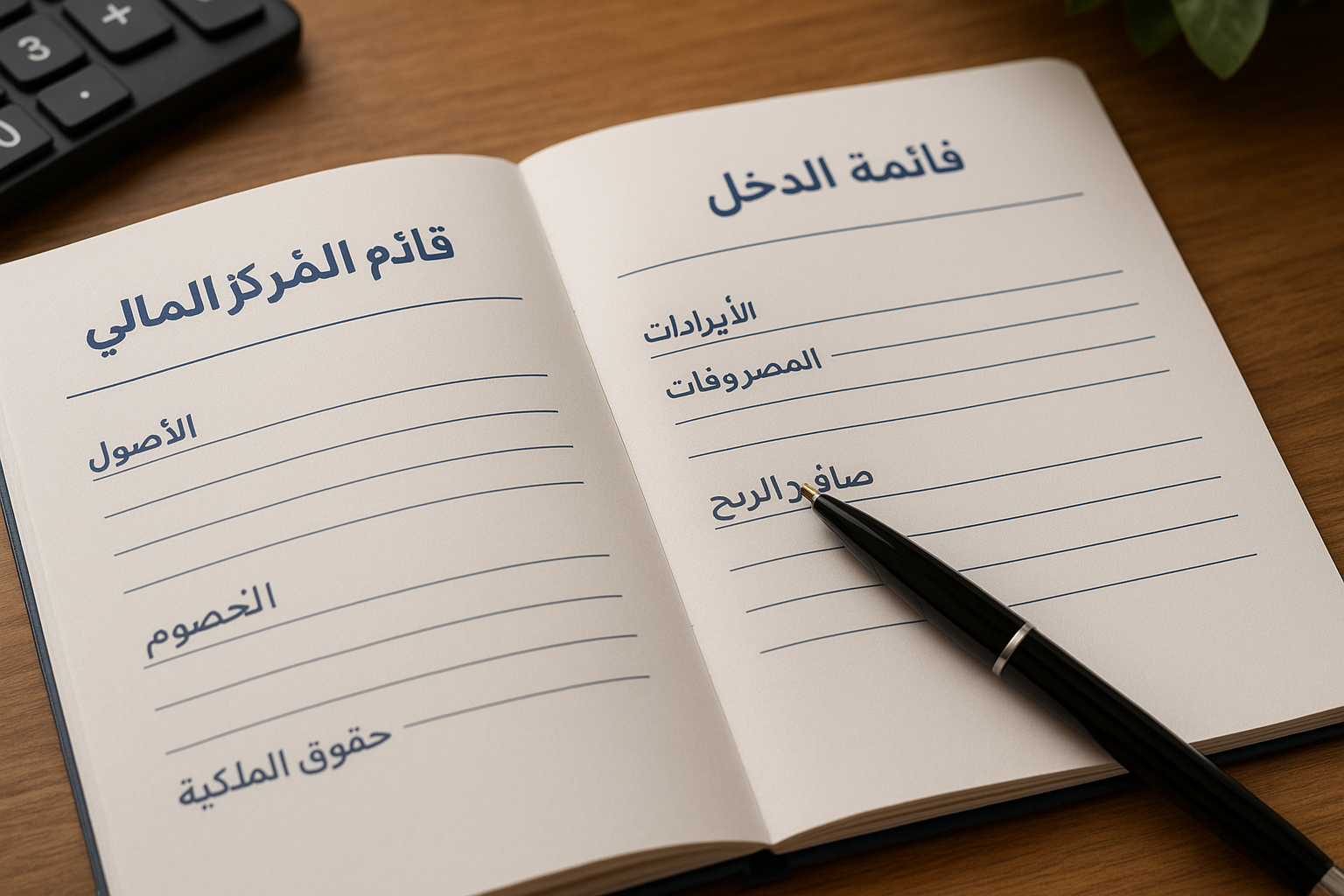 قائمة المركز المالي وقائمة الدخل