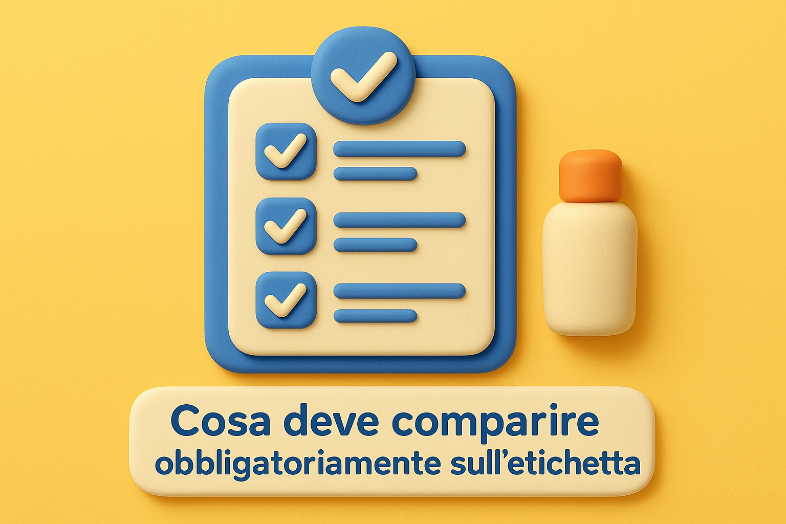 Cosa deve comparire obbligatoriamente sull'etichetta