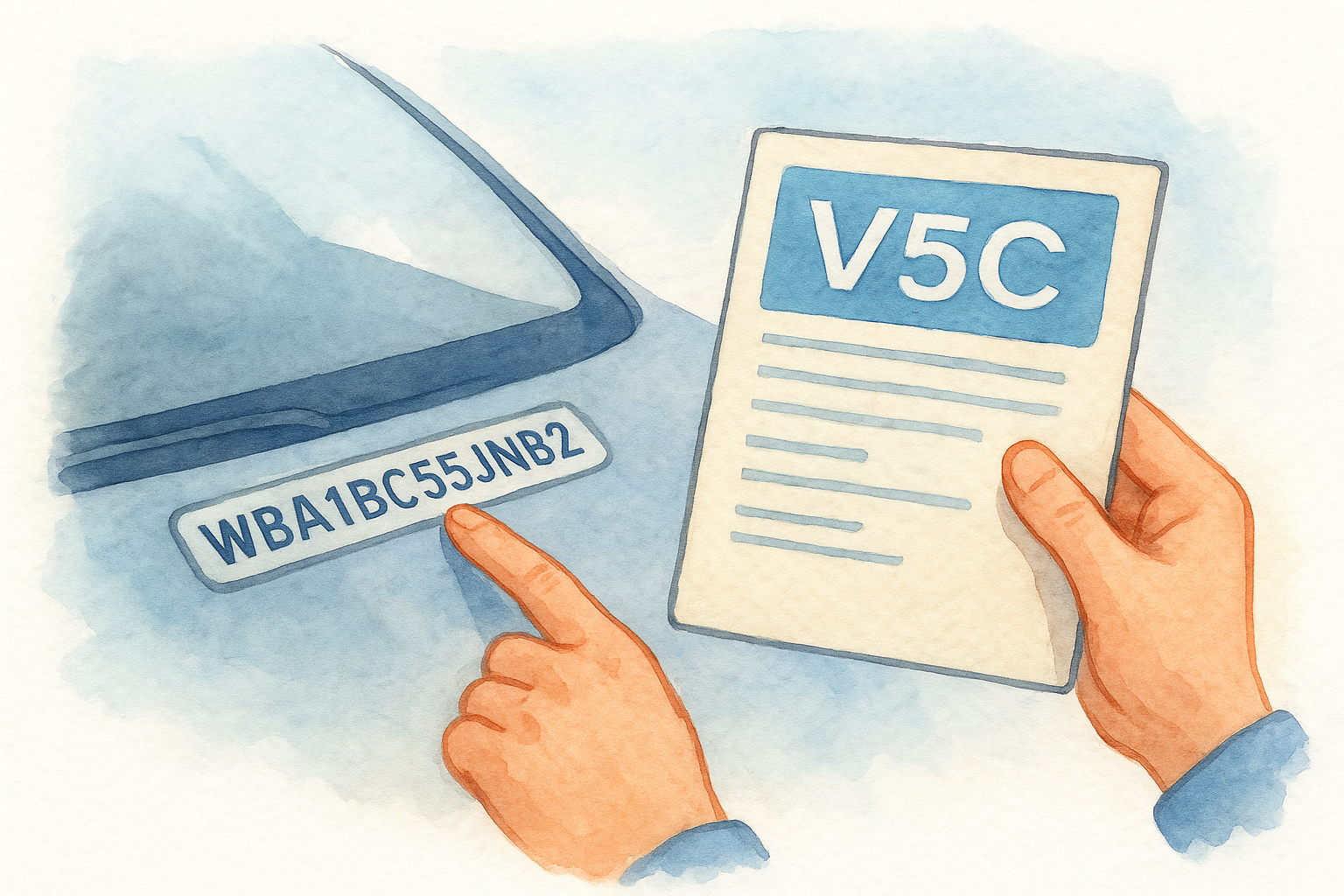 How to locate and check the VIN physically