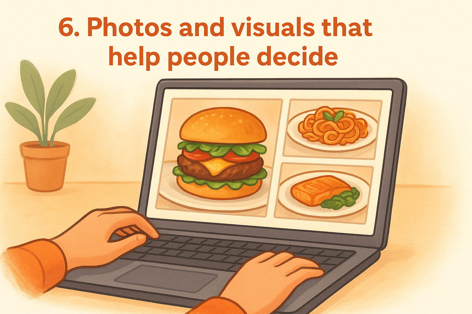 6. Photos and visuals that help people decide