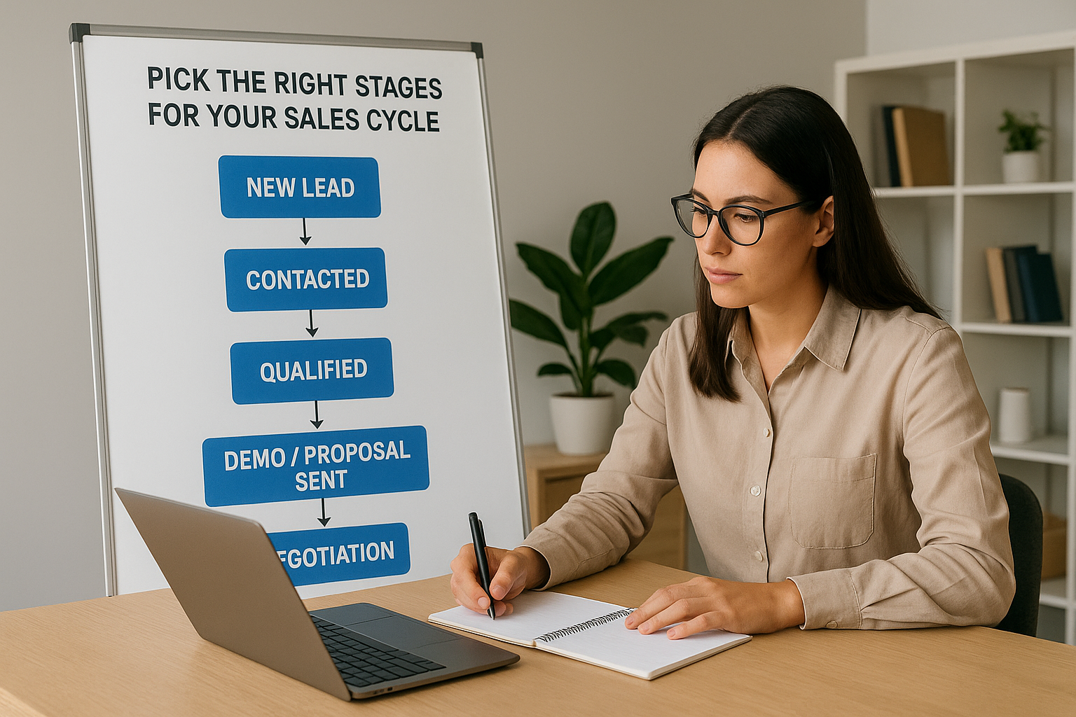 Pick the right stages for your sales cycle