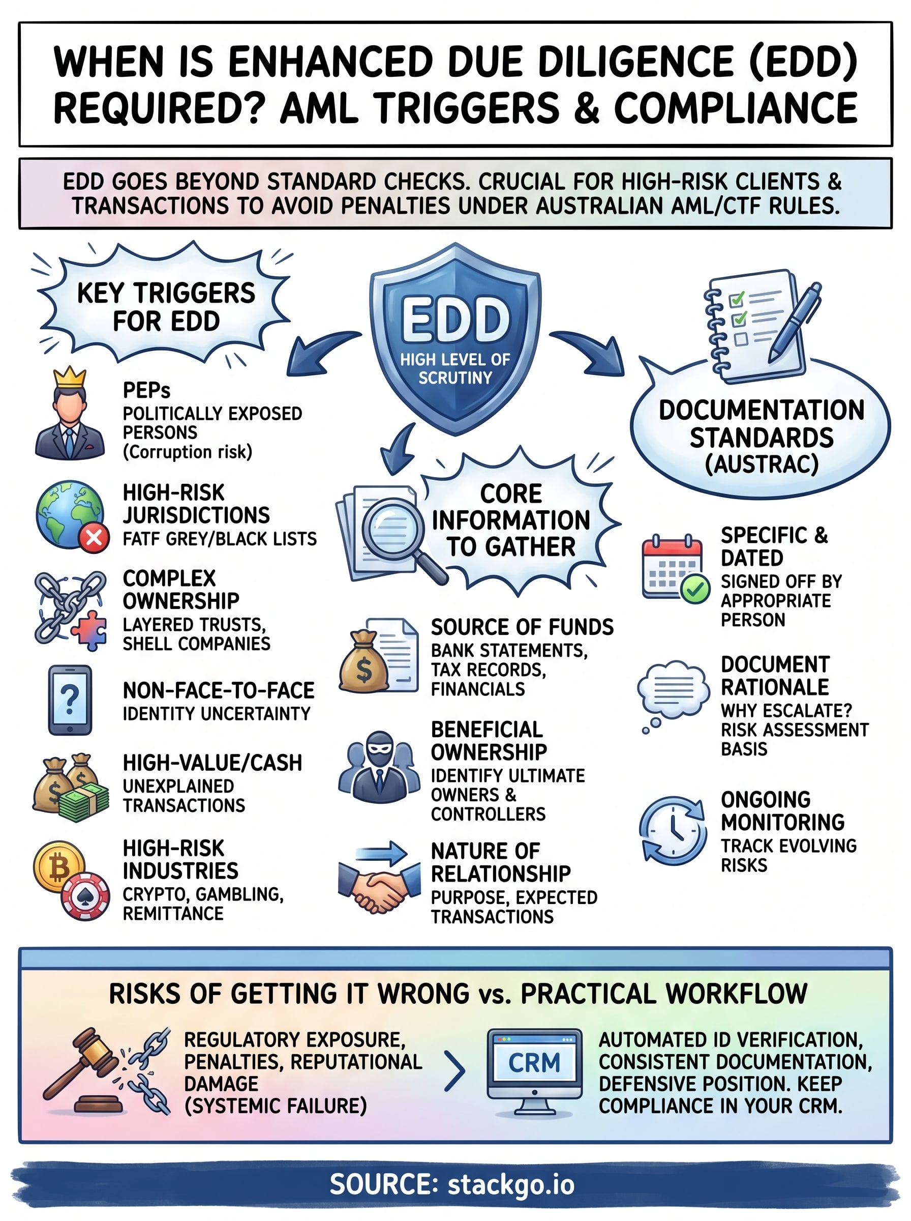 when is enhanced due diligence required infographic