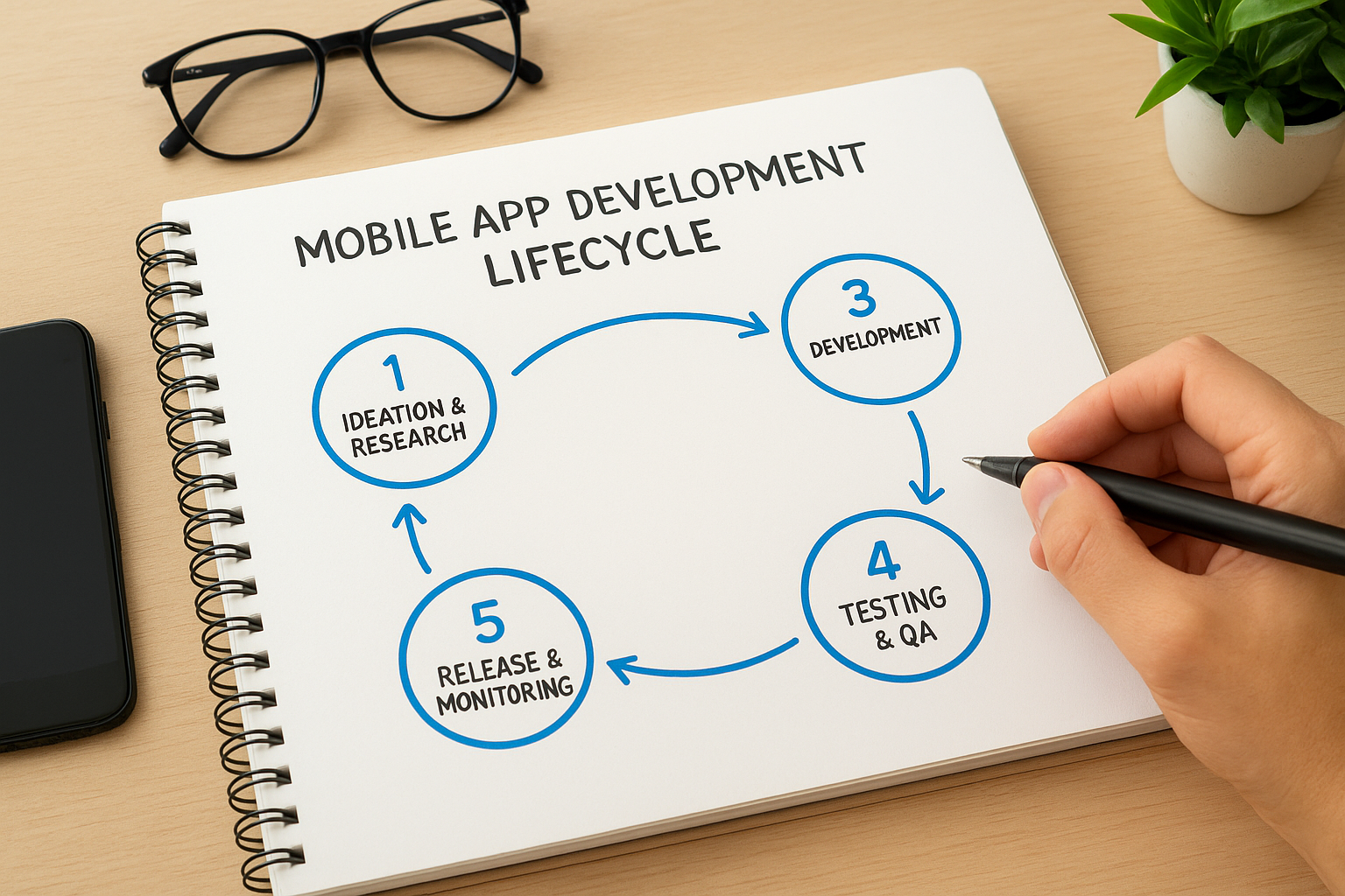 Mobile app development lifecycle at a glance