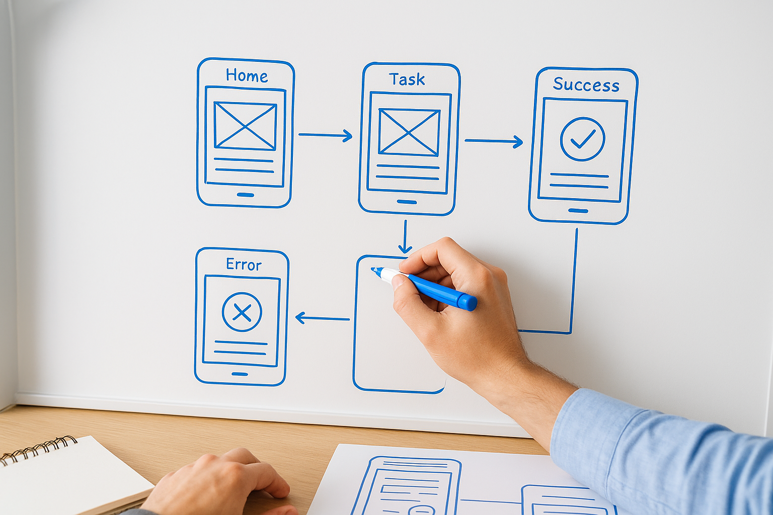 Map the user experience before designing the interface