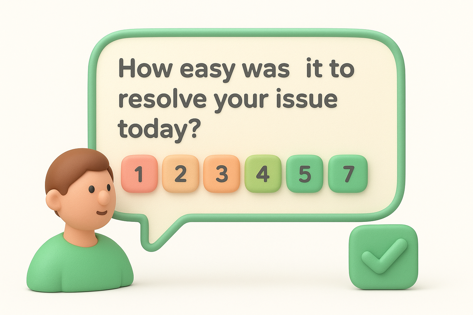 How the CES question works