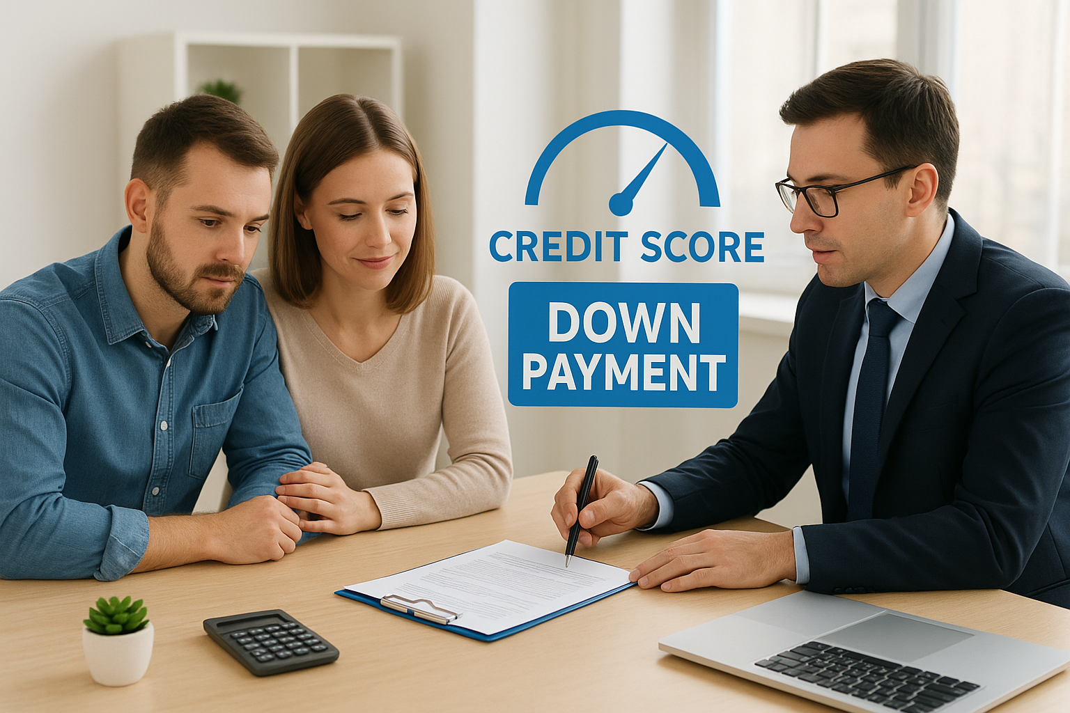 Credit score and down payment requirements