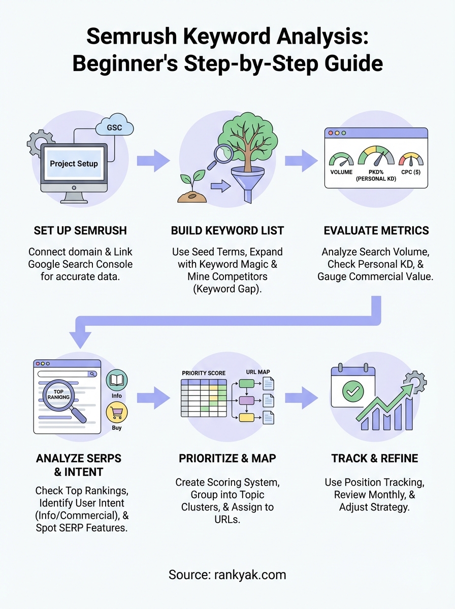 semrush keyword analysis infographic