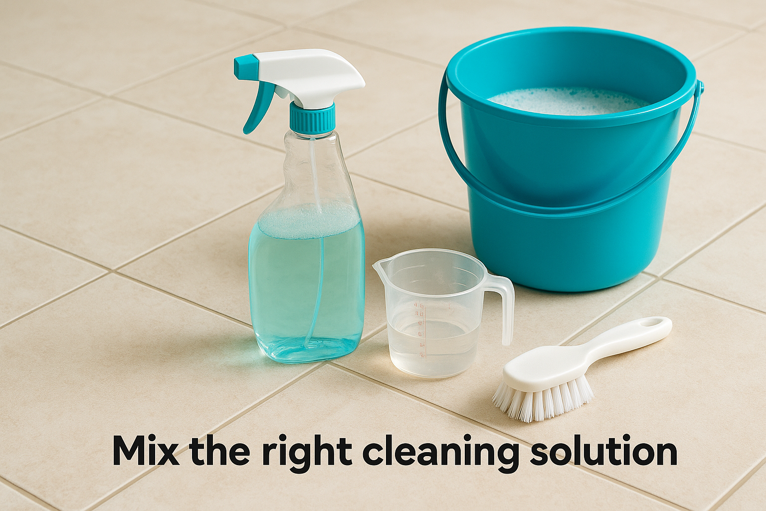 Mix the right cleaning solution