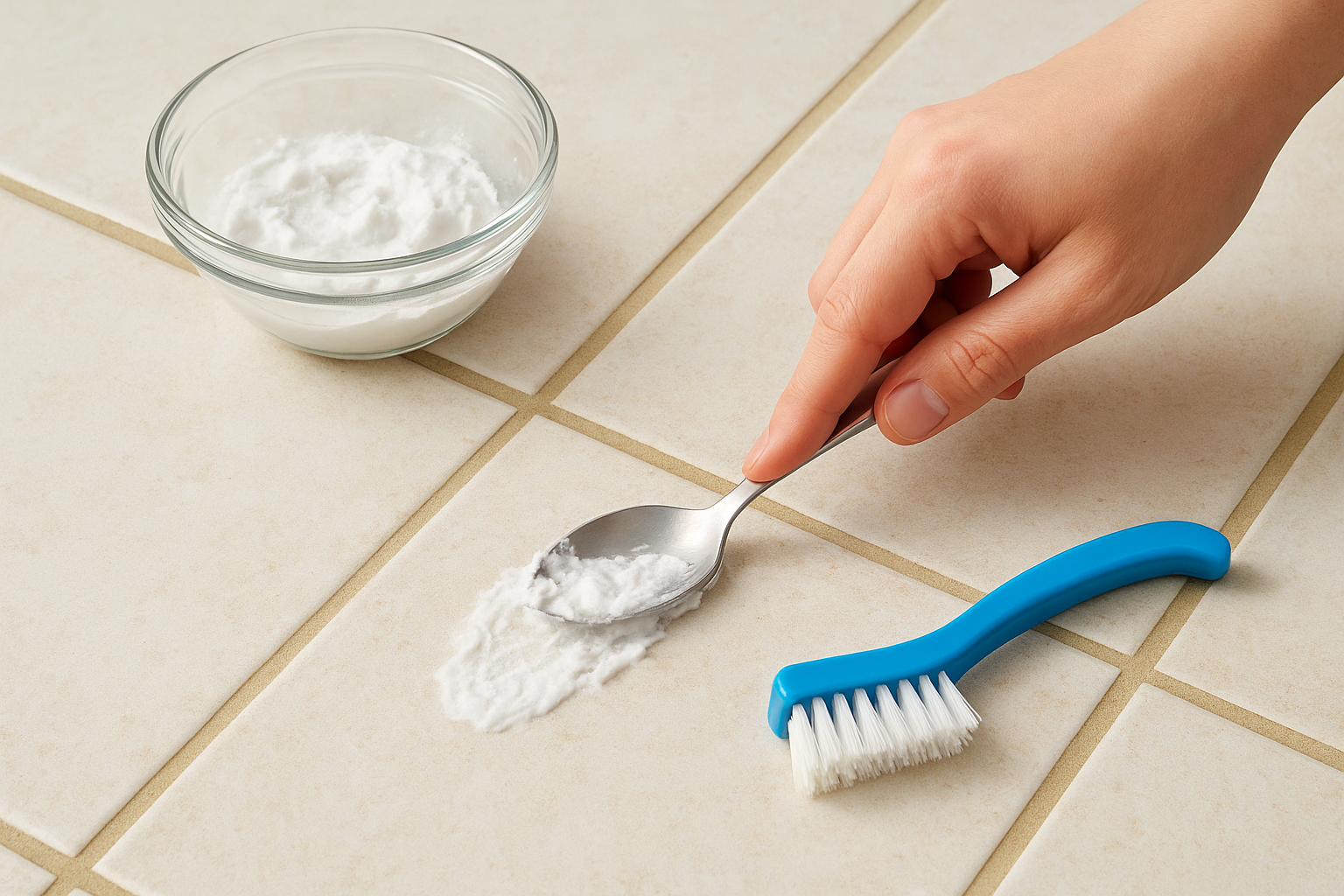 Make a baking soda and hydrogen peroxide paste