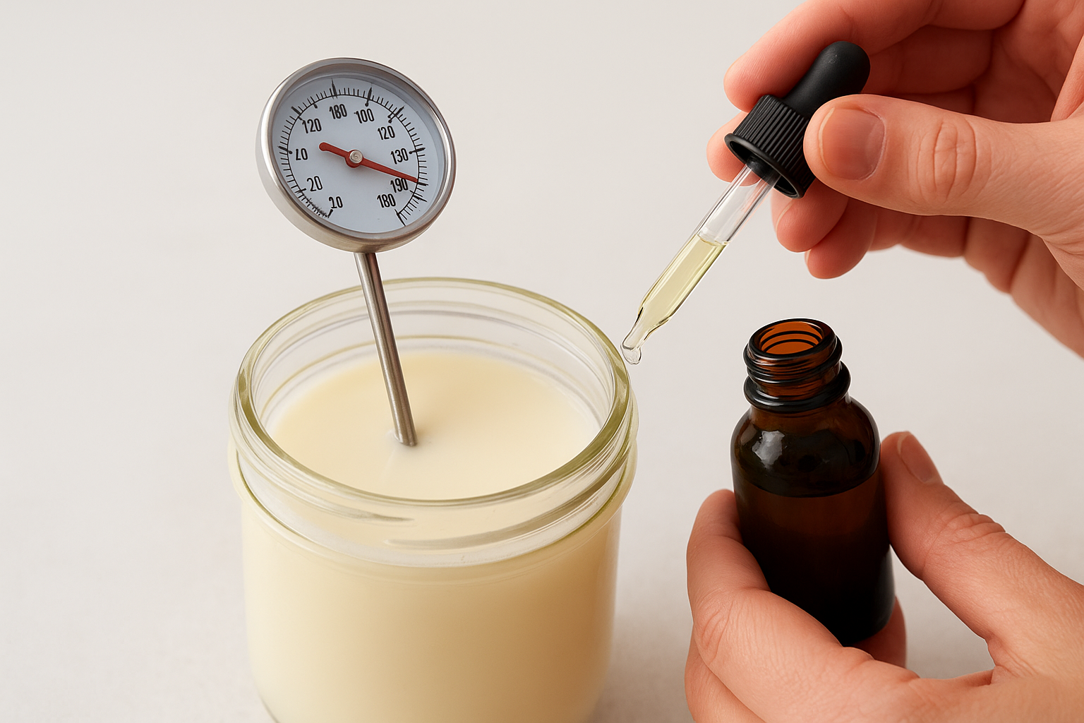 Add fragrance at the right temperature