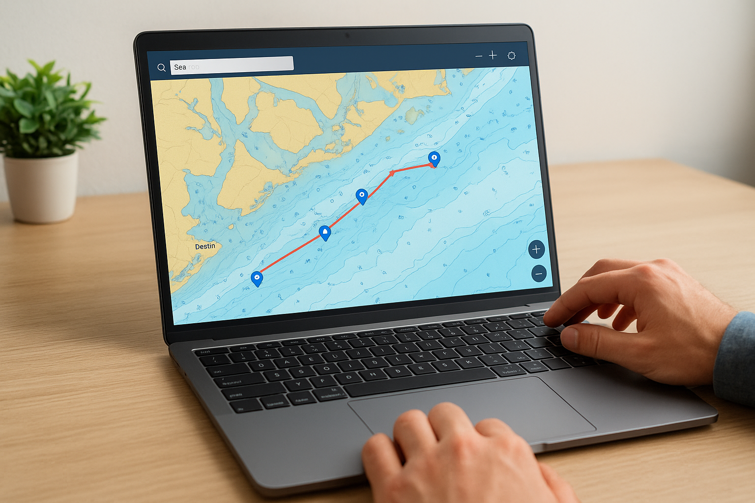 Dropping waypoints and building a route