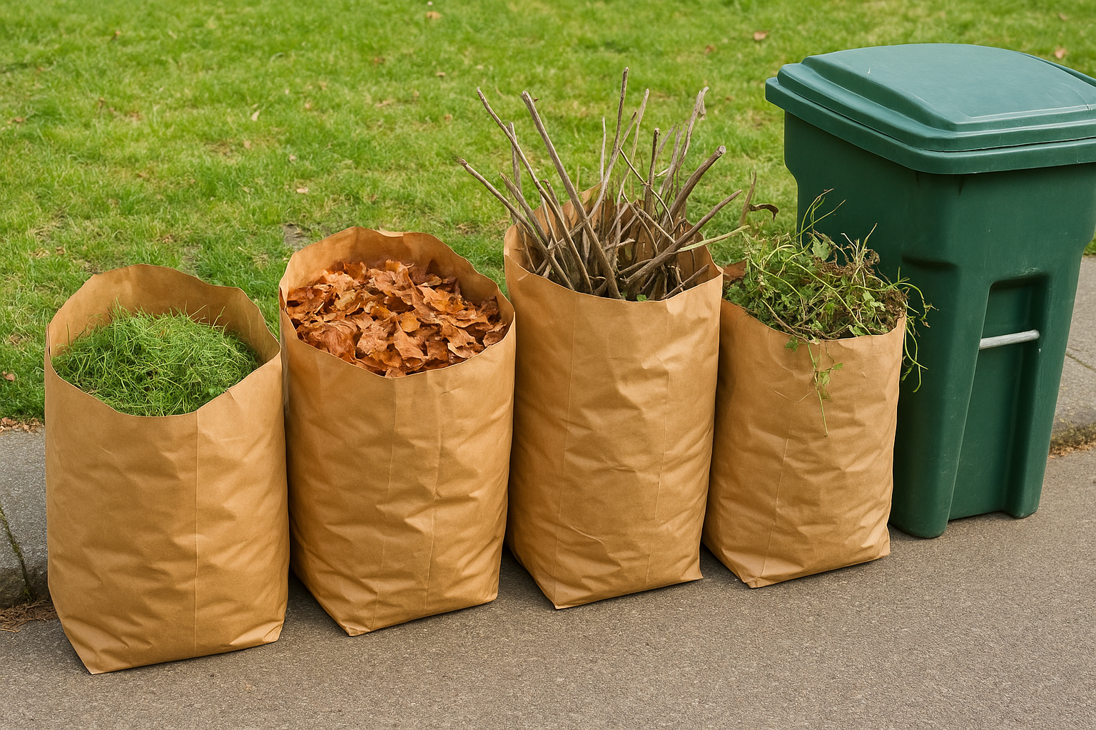 Common types of yard waste