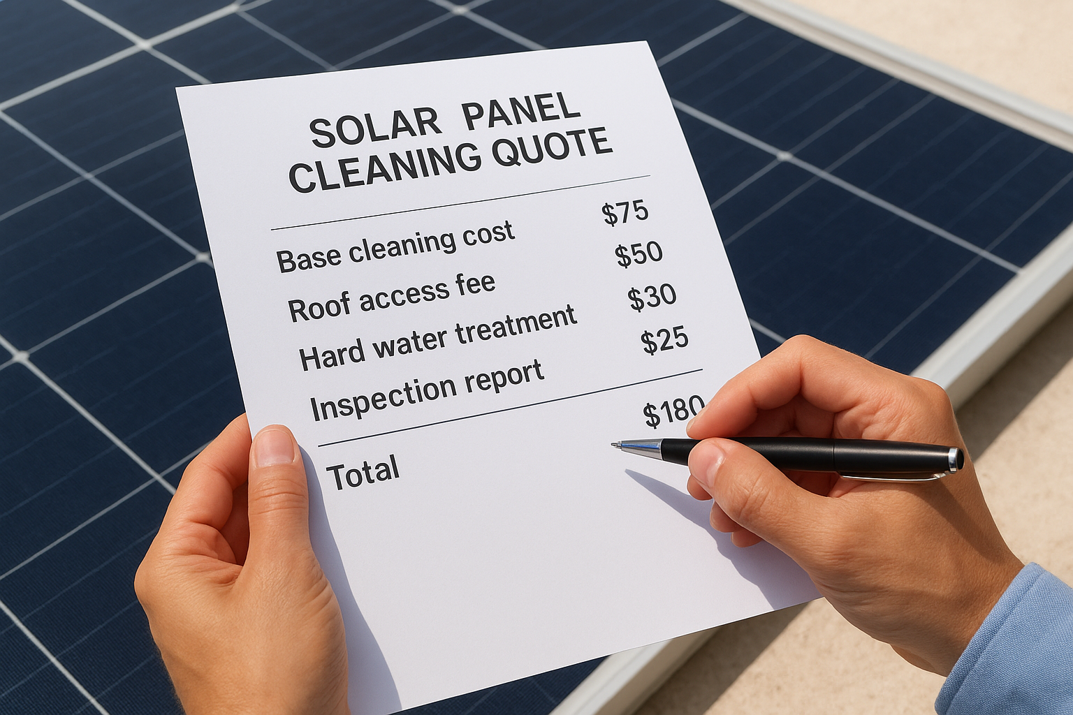 Ask for itemized pricing, not just a total