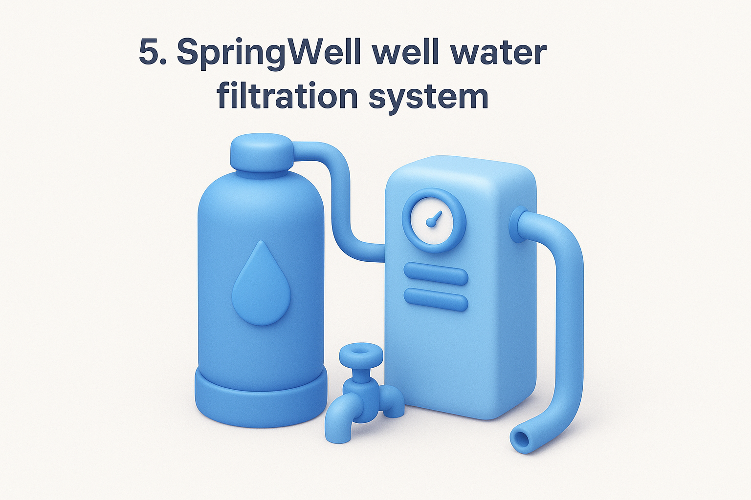 5. SpringWell well water filtration system