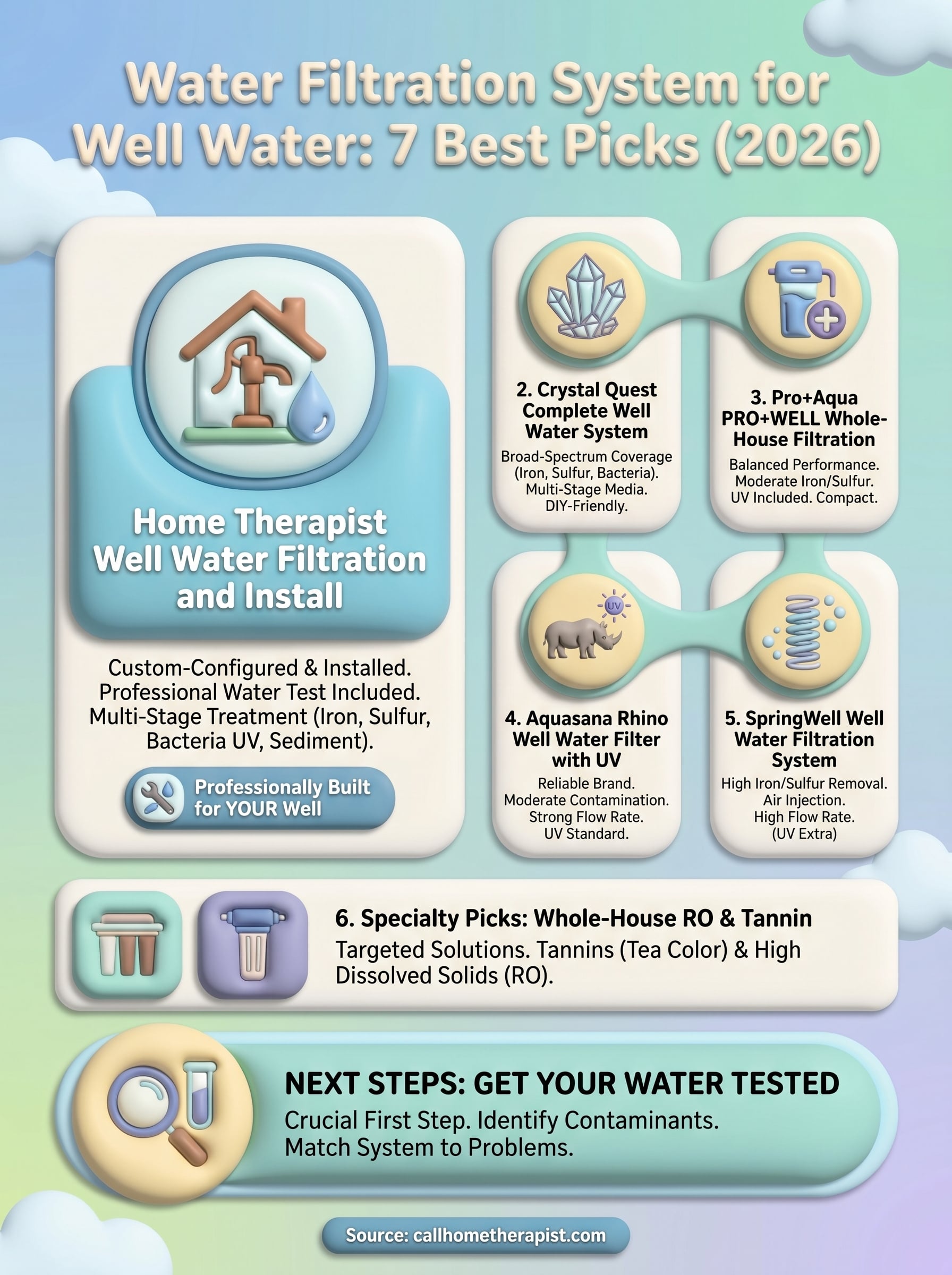 water filtration system for well water infographic