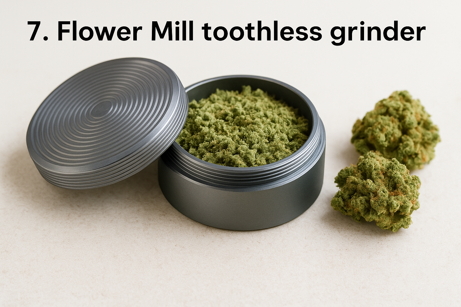 7. Flower Mill toothless grinder