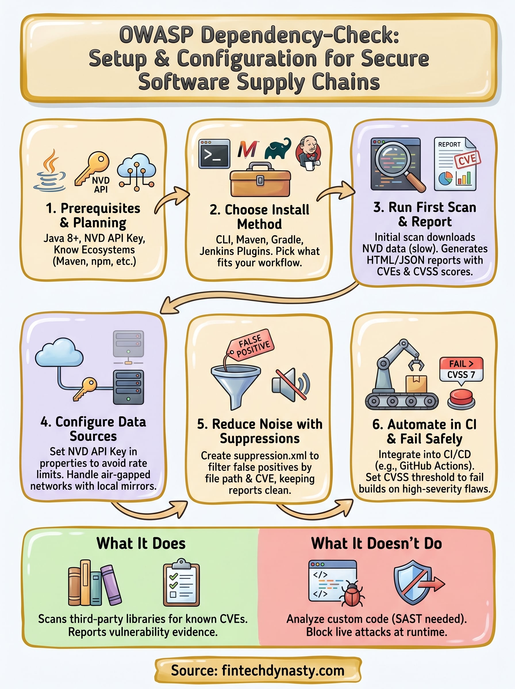 owasp dependency-check documentation infographic