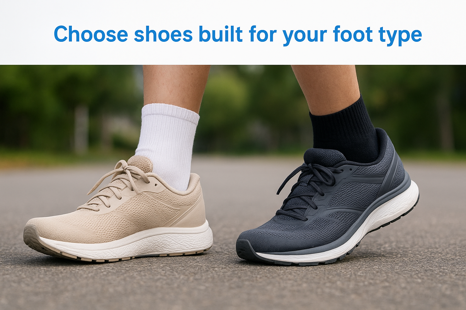 Choose shoes built for your foot type