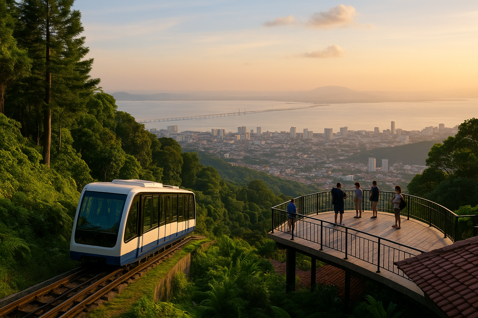 7. Penang Hill funicular and viewpoints