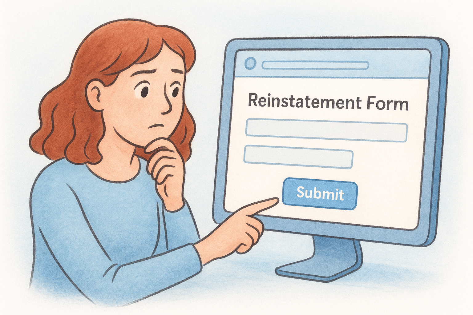 Where to find the reinstatement form