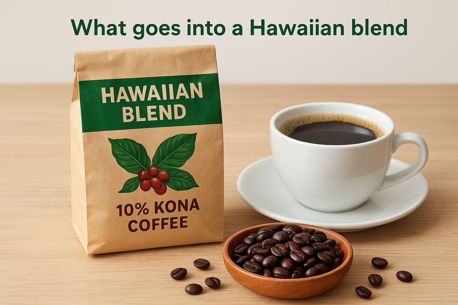 What goes into a Hawaiian blend