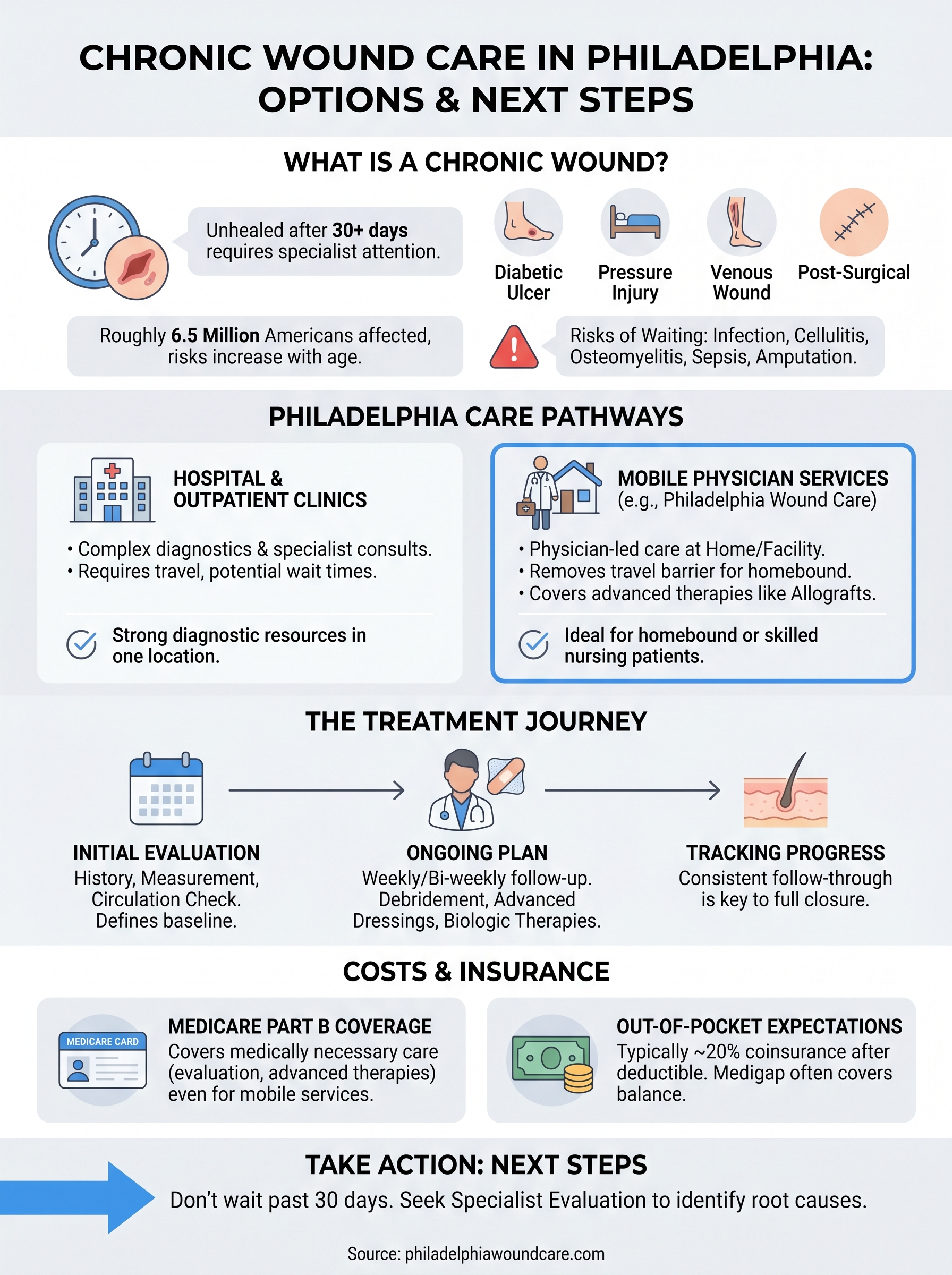 chronic wound care philadelphia infographic