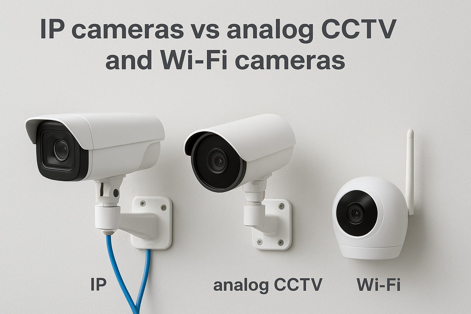IP cameras vs analog CCTV and Wi-Fi cameras