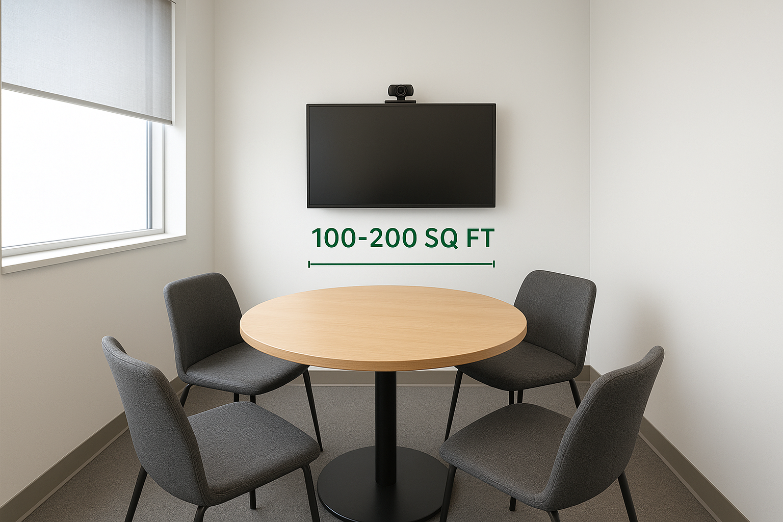 Start with the room dimensions and seating
